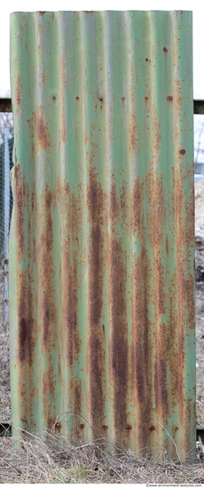 Rusted Corrugated Plates Metal