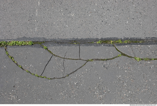 road asphalt damaged