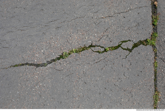 road asphalt damaged