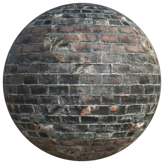 PBR texture wall bricks