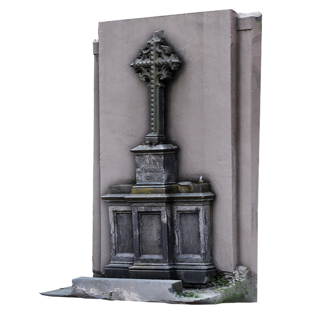 Wall Cross Monument 3D Scan