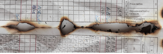 Burnt Paper