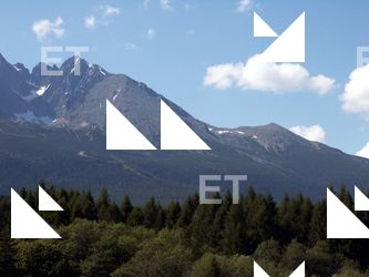 Photo Textures of Background Mountains