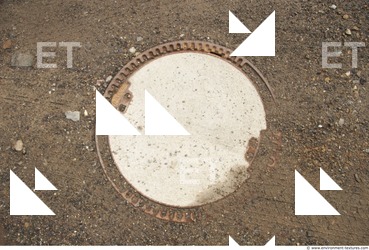 Photo Textures of Manhole Cover