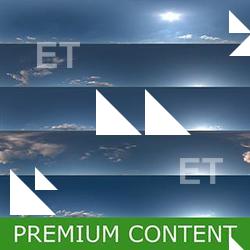 Photo Textures of HDRI Blue Clear  Skydomes