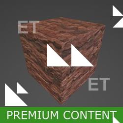 PBR Substance Material of Red Rock