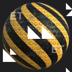 PBR Substance Material of Metal Floor Stripes Painted