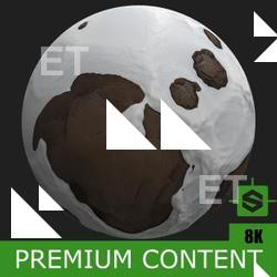 PBR Texture of Ground Snowy Stones #3