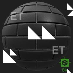 PBR Texture of Wall Bricks Modern