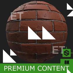 PBR Texture of Wall Bricks Damaged #2