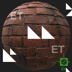 PBR Texture of Wall Bricks Dirty #2