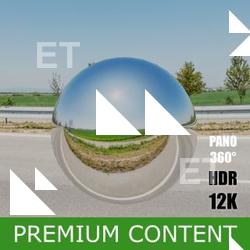 HDR Panorama 360° of Background Road