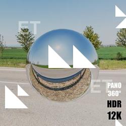 HDR Panorama 360° of Background Road
