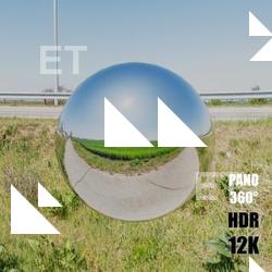 HDR Panorama 360° of Background Sidewalk