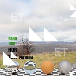 HDR Panorama 360° of Background Forest Road