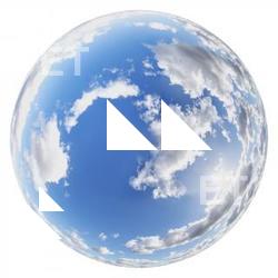 HDRi Skydome of Blue Clouded Sky 16K