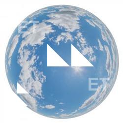 HDRi Skydome of Clouded Sky 12K