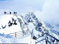 Photo Textures of Background Snowy Mountains