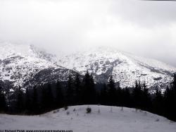 Photo Textures of Background Snowy Mountains