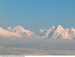 Photo Textures of Background Snowy Mountains