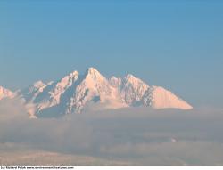 Photo Textures of Background Snowy Mountains