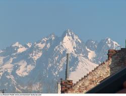 Photo Textures of Background Snowy Mountains