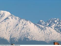 Photo Textures of Background Snowy Mountains