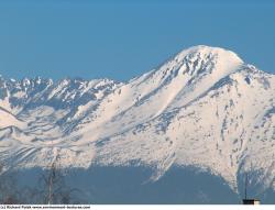 Photo Textures of Background Snowy Mountains