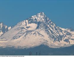 Photo Textures of Background Snowy Mountains