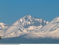 Photo Textures of Background Snowy Mountains