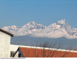 Photo Textures of Background Snowy Mountains