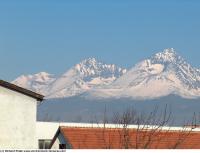 Photo Texture of Background Snowy Mountains