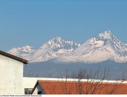 Photo Textures of Background Snowy Mountains