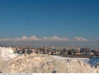 Photo Texture of Background Snowy Mountains