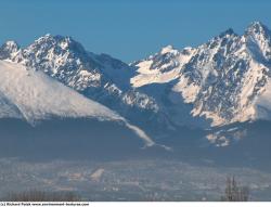 Photo Textures of Background Snowy Mountains