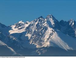 Photo Textures of Background Snowy Mountains