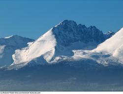 Photo Textures of Background Snowy Mountains