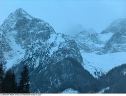 Photo Textures of Background Snowy Mountains