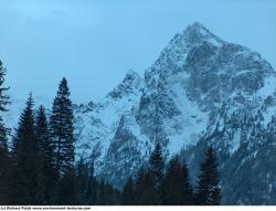 Photo Textures of Background Snowy Mountains