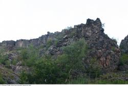 Cliffs Overgrown Rock