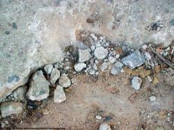 Photo Texture of Concrete Ground Damaged