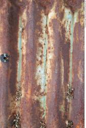 Rusted Corrugated Plates Metal