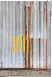 Rusted Corrugated Plates Metal