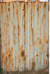 Photo Texture of Metal Corrugated Plates Rusted