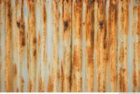 Photo Texture of Metal Corrugated Plates Rusted