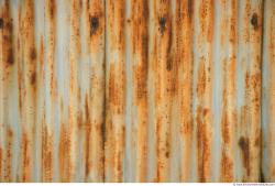 Photo Texture of Metal Corrugated Plates Rusted