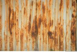 Photo Texture of Metal Corrugated Plates Rusted