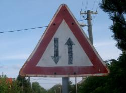 Photo Texture of Signs Traffic