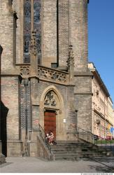 Old Industrial Church, Wall, Stairs, Doors