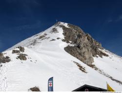 Photo Textures of Background Snowy Mountains